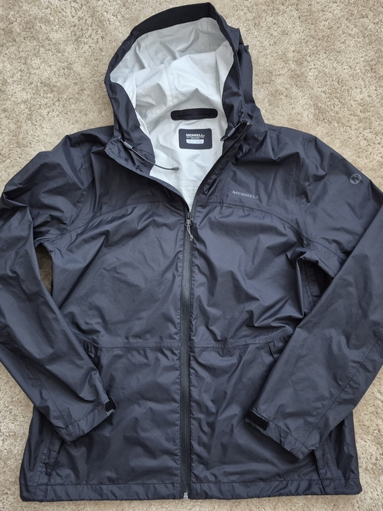 Merrell Jackets & Blazers - Merrell Womens Black Hooded Raincoat with Light Lining